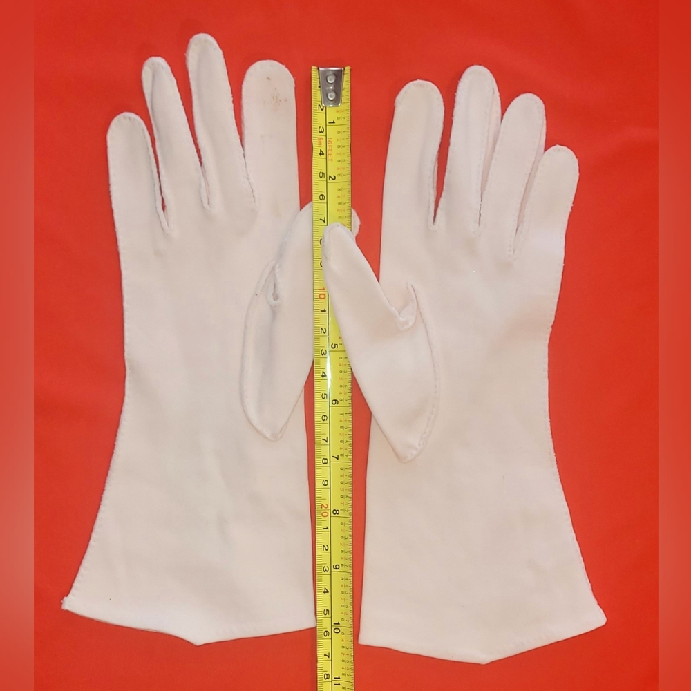 Elegant SHALIMAR gloves, Light Pink, Vintage Long, Geometric Design